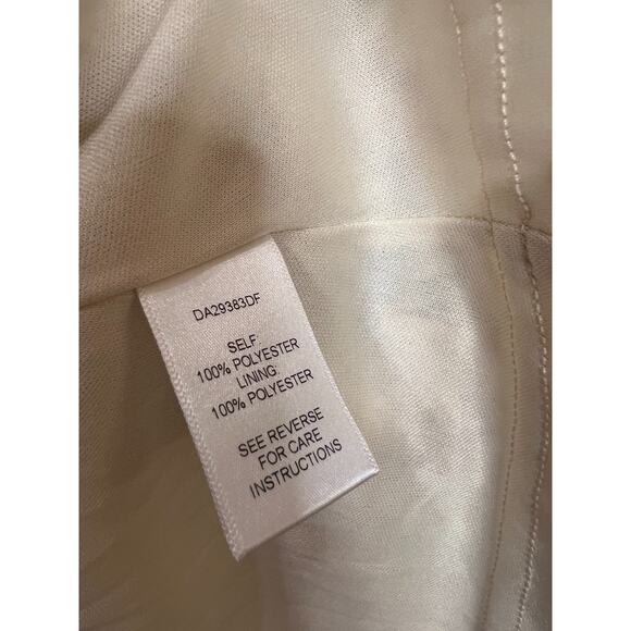 Baltic Born Dress Cream Floral Print Ruffles Size MED Classy Cute - Picture 4 of 6